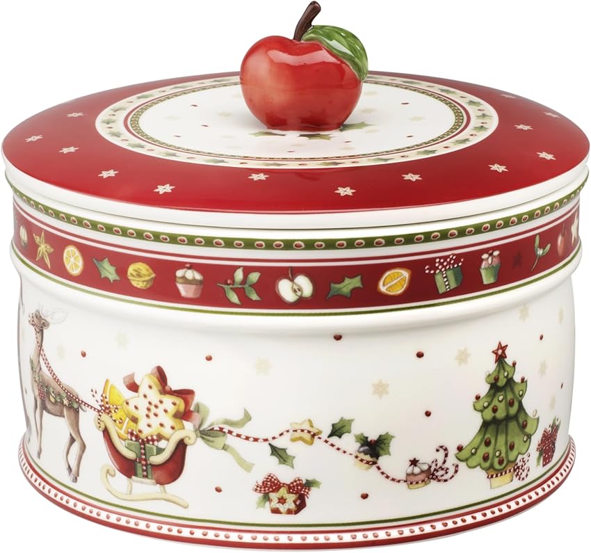 Detalle de Villeroy & Boch Winter Bakery Delight — Bote grande para galletas 🍽