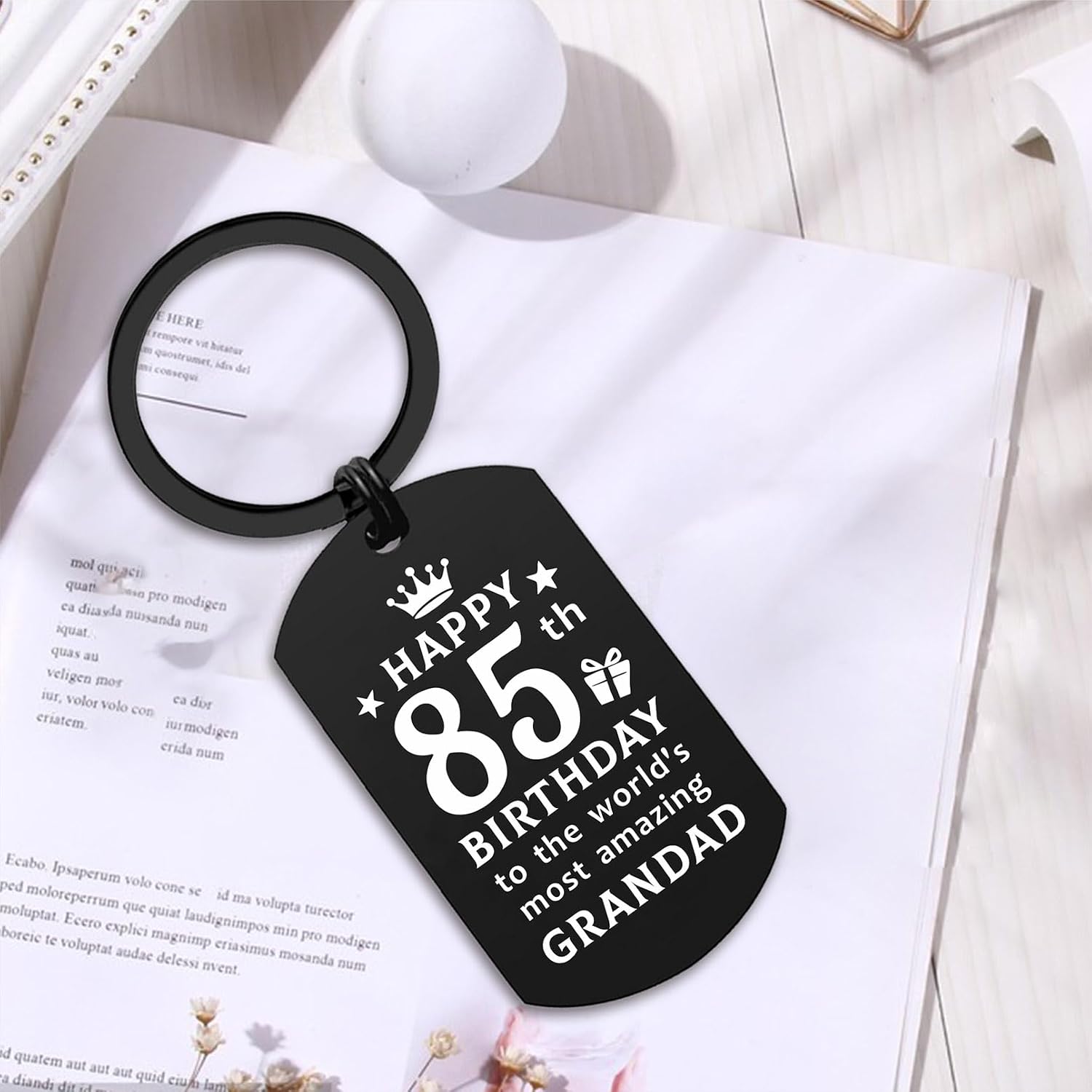 Thumbnail 4 de ENGZHI Grandad Birthday Gifts Keyring 85th