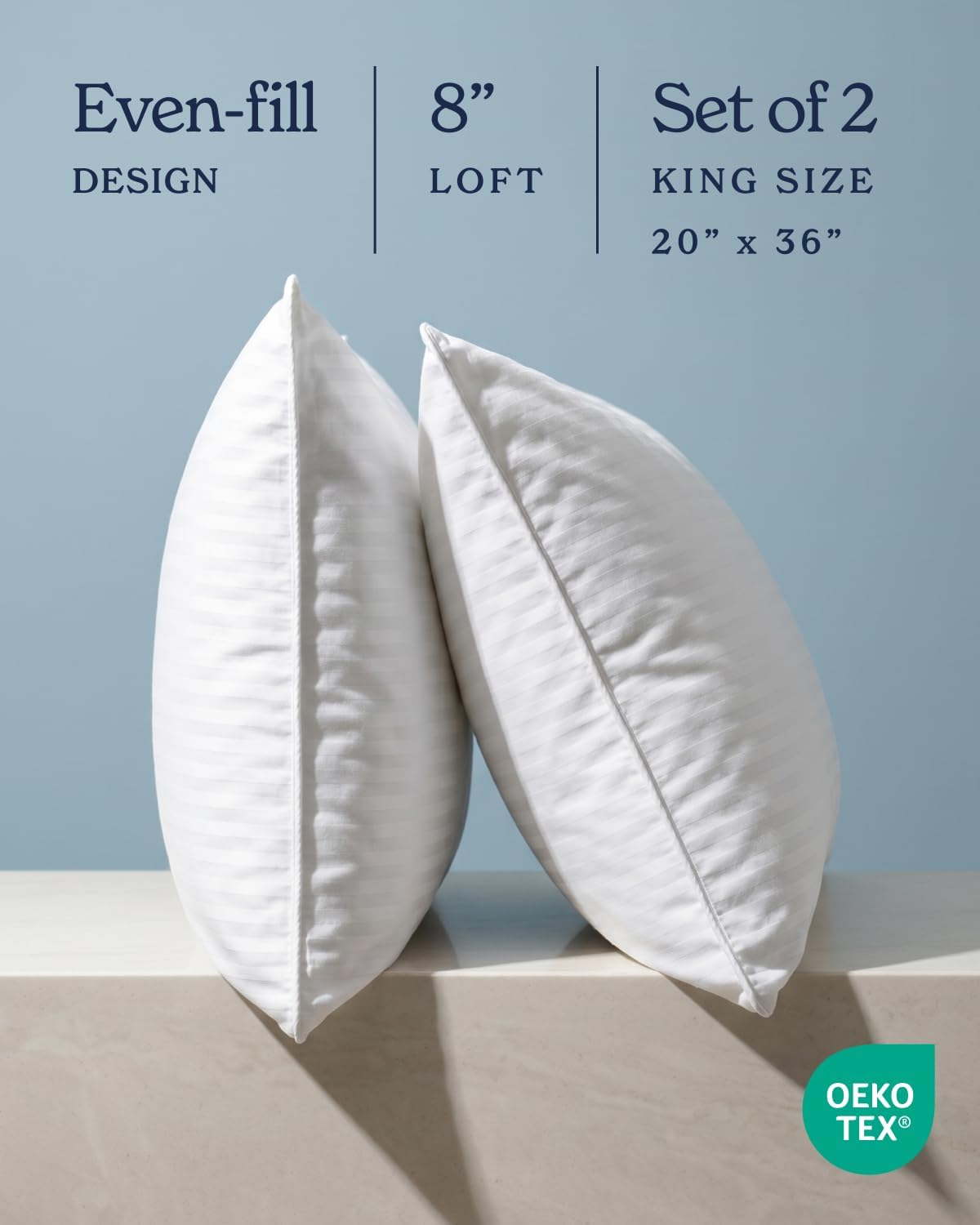 Thumbnail 4 de Beckham Hotel Collection King Pillows 2-Pack