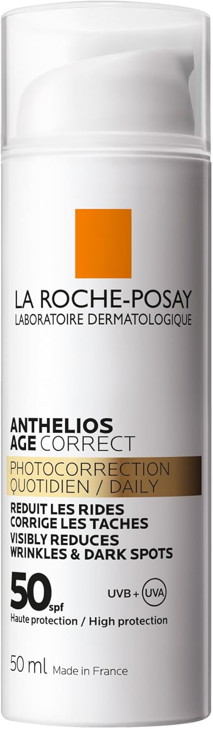 Detalle de La Roche-Posay Anthelios Age Correct SPF50: Daily Anti-Ageing Sunscreen with Hyaluronic Acid & Niacinamide