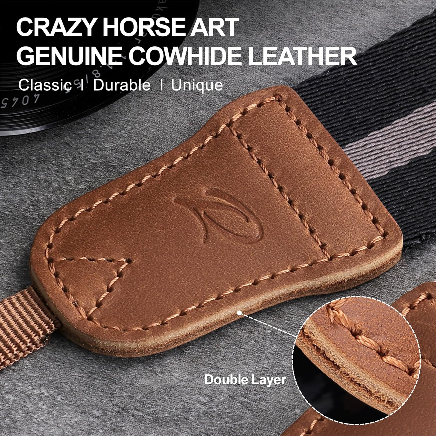 Thumbnail 1 de Padwa Lifestyle Gestreifter Kameragurt 1,5" – robust, verstellbar und komfortabel