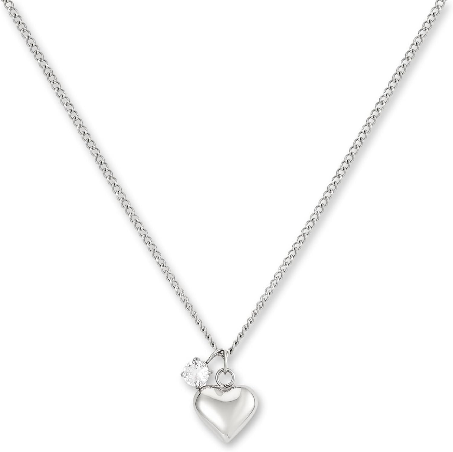 Thumbnail 6 de GD GOOD.designs Collana con ciondolo a forma di cuore in acciaio 316L, zirconi, placcatura oro 18K/oro rosa/argento – lunghezza regolabile 42–47 cm