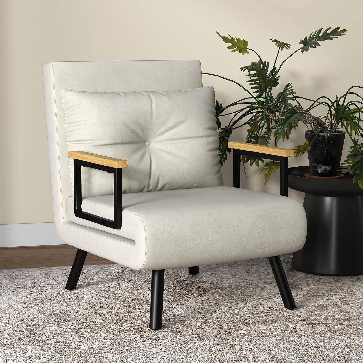 Thumbnail 6 de HOMCOM Fauteuil convertible 1 place