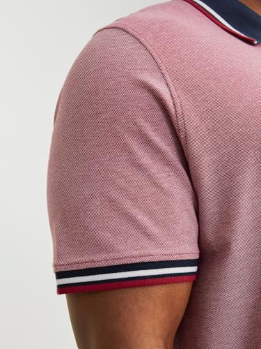 Thumbnail 6 de Jack & Jones JJepaulos Polo Ss Noos Pls – Camiseta Polo Hombre, Rio Red, 5XL