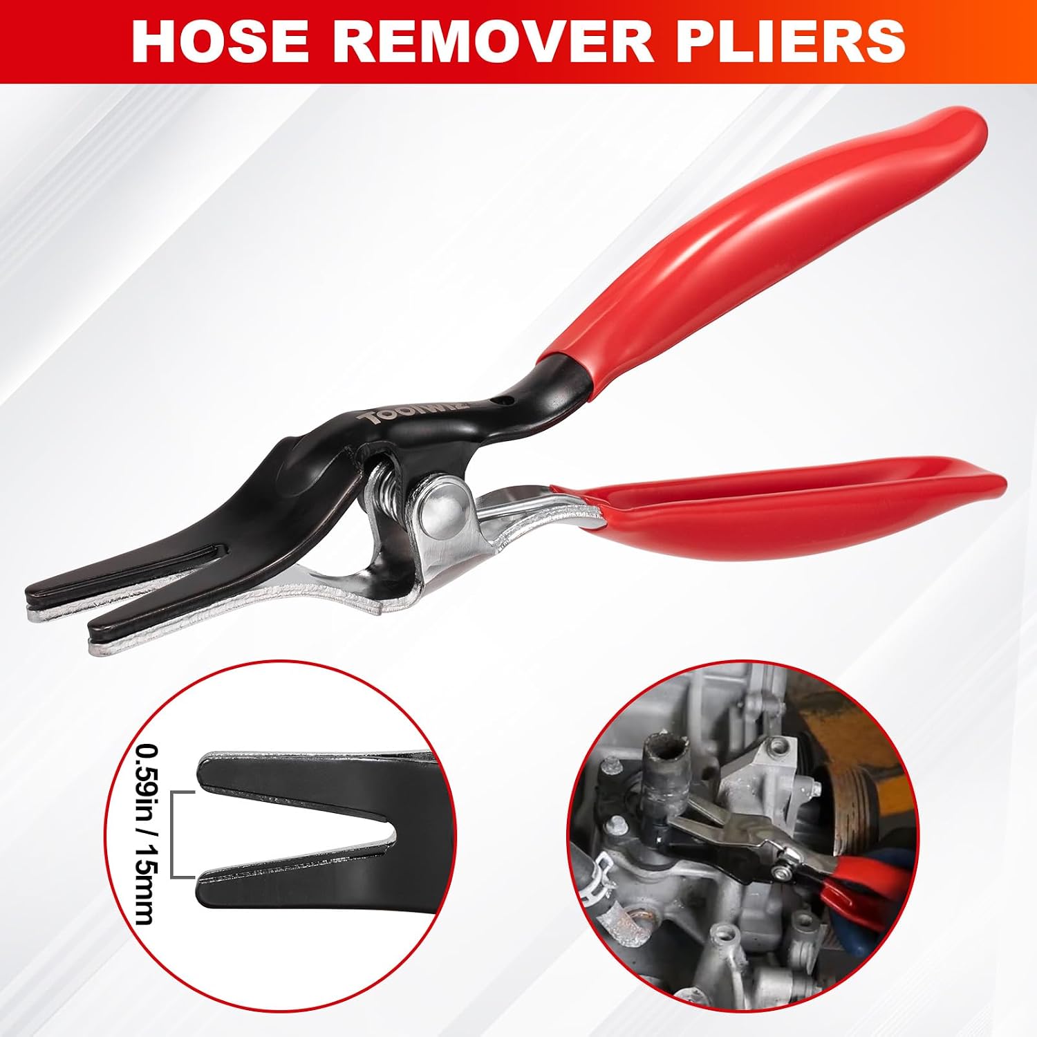 Detalle de Toolwiz TTP4116 6-Piece Fuel Line Pliers Set for Car Repairs