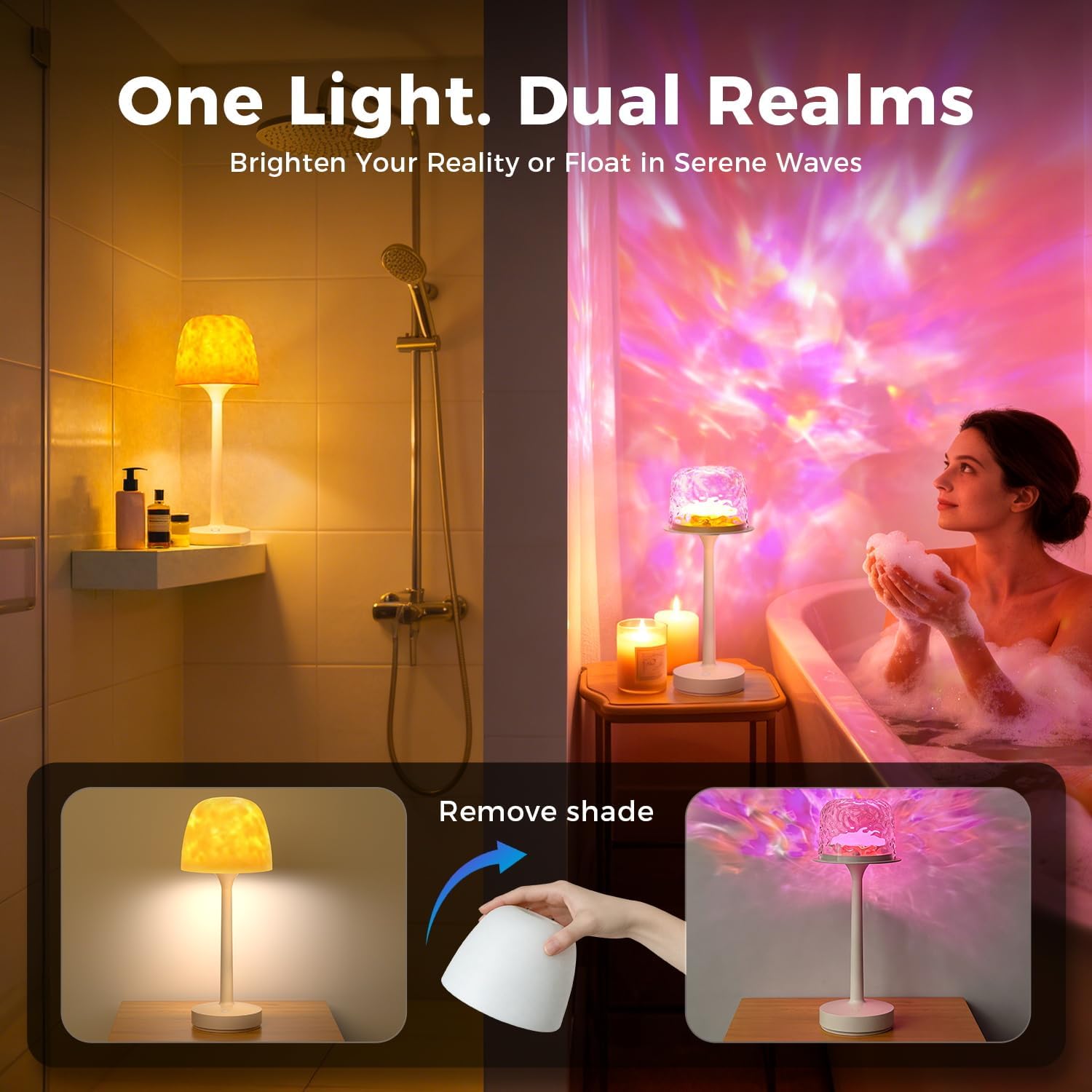 Detalle 2 de Waterproof Shower Lamp, USB-C Rechargeable