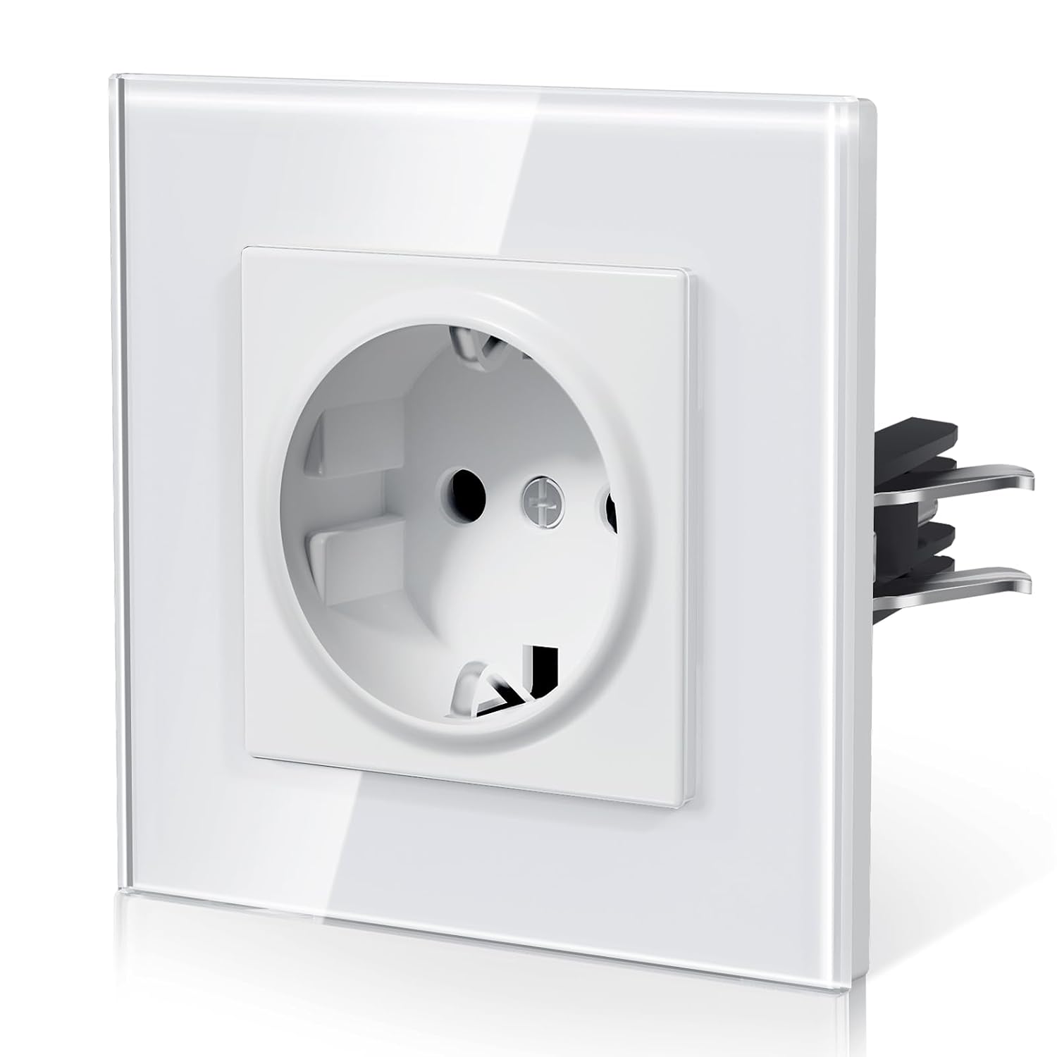 Detalle de BSEED E‑Serie Enchufe empotrable 86mm blanco