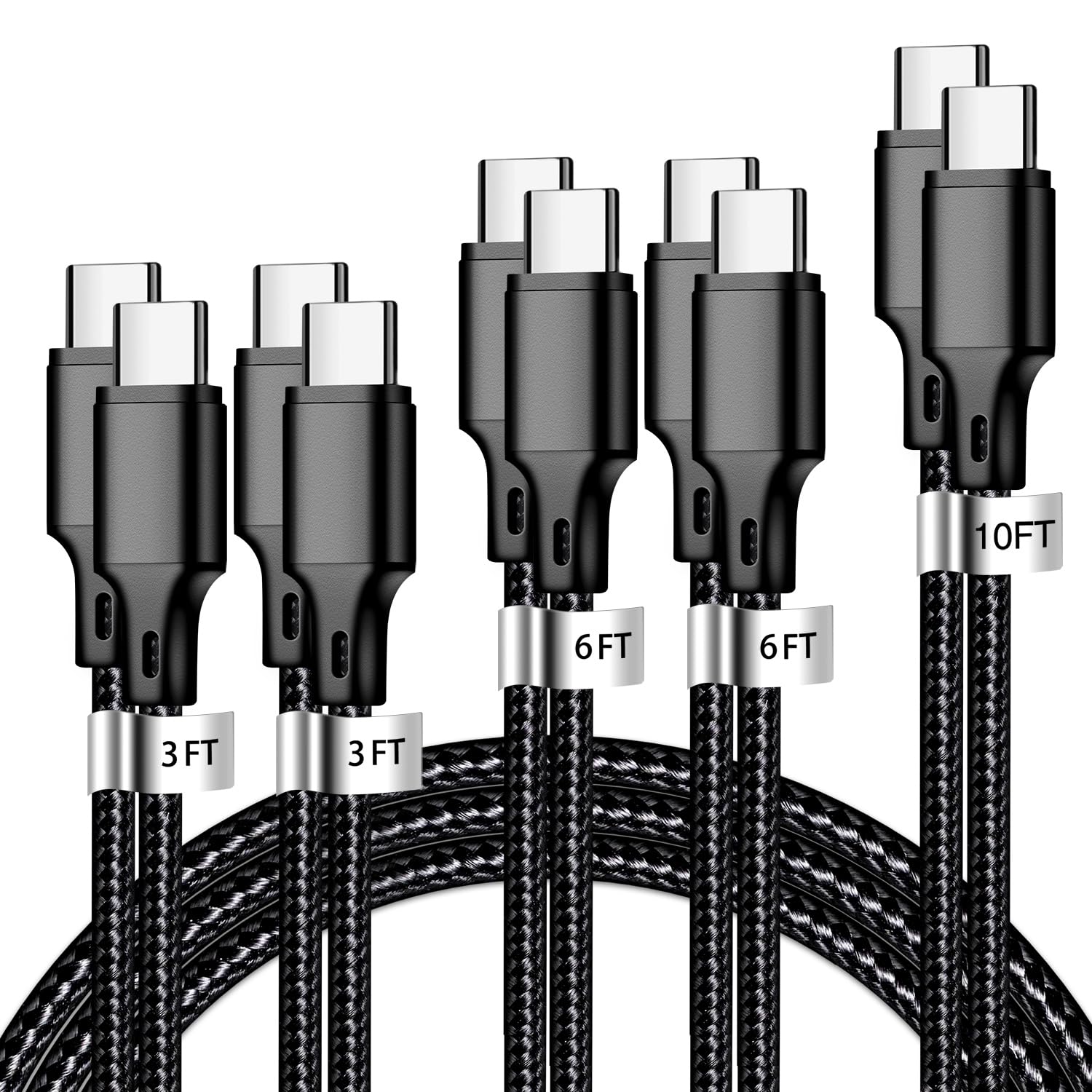 Detalle de USB C to USB C Charger Cable 5-Pack, 10ft