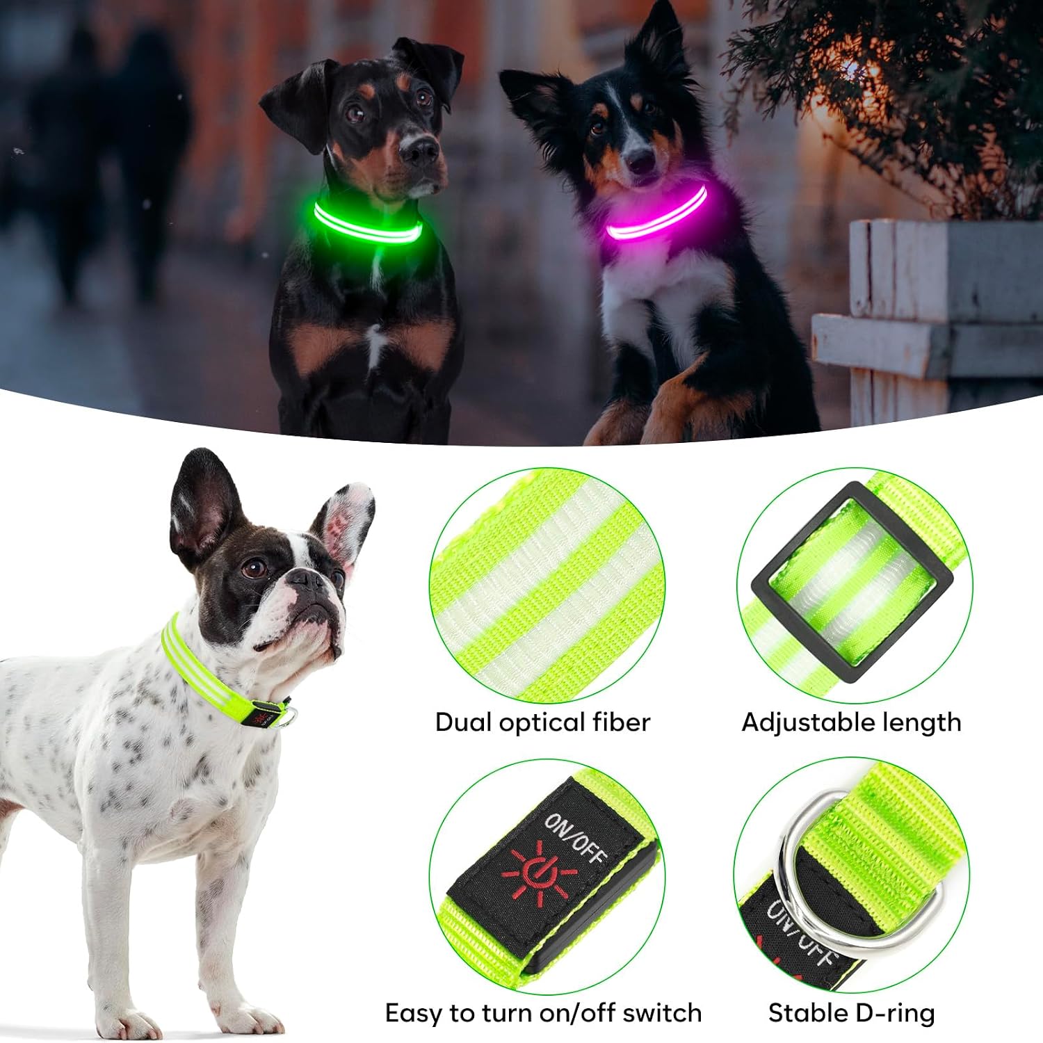 Thumbnail 2 de Weesiber LED dog collar, small