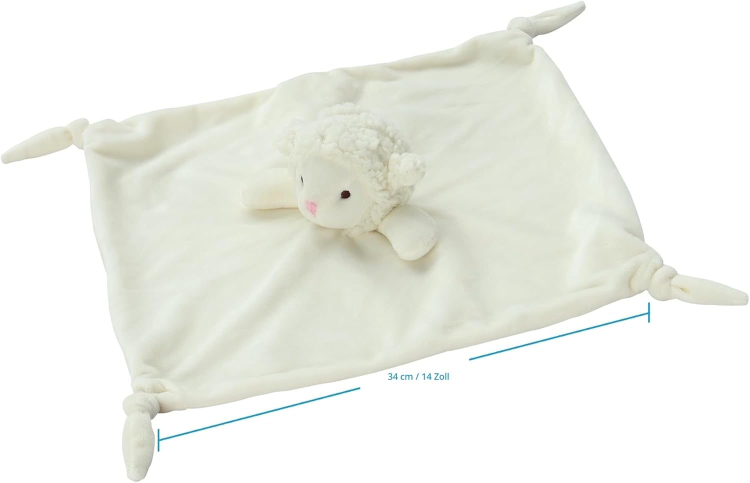 Thumbnail 3 de CREVENT Weiches Babydecken-Set: Fleece-Decke 76 × 102 cm + Schmusedecke 34 × 34 cm – Elfenbein