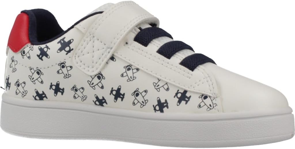 Detalle de Geox Baby Jungen B Eclyper Boy ASneaker – atmungsaktiver Klett-Sneaker mit herausnehmbarer Innensohle