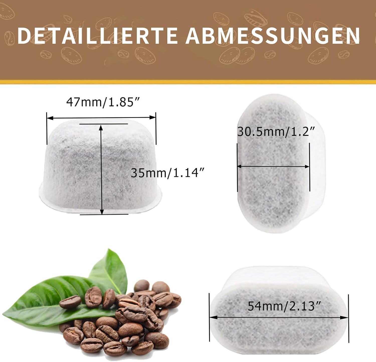 Detalle 2 de HLGniys Aktivkohlefilter 12 Stück