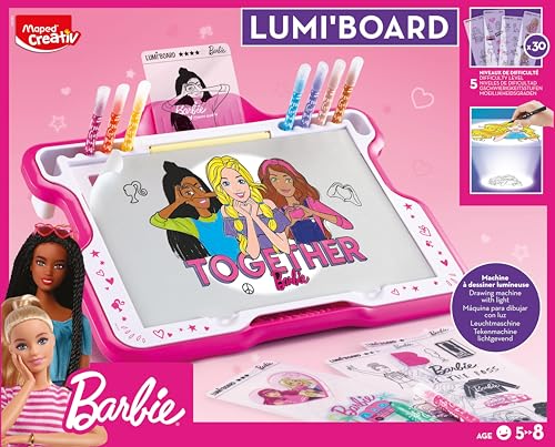 Thumbnail 1 de Maped Pizarra Mágica Barbie ✨: ¡Dibuja y Crea con Luz!