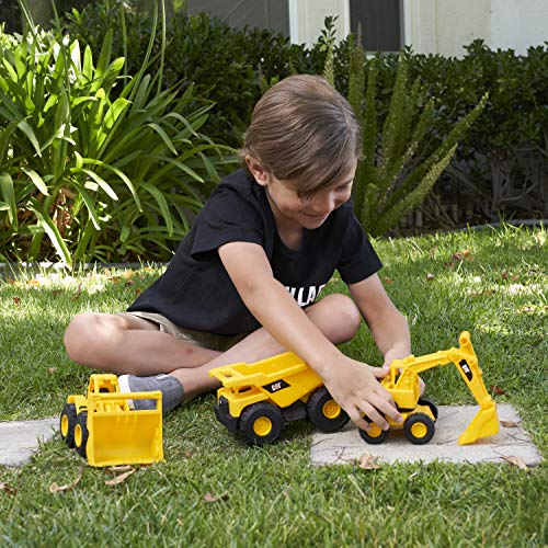 Detalle 2 de CAT Ensemble de Véhicules de Construction – 3 engins CAT pour enfants dès 2 ans