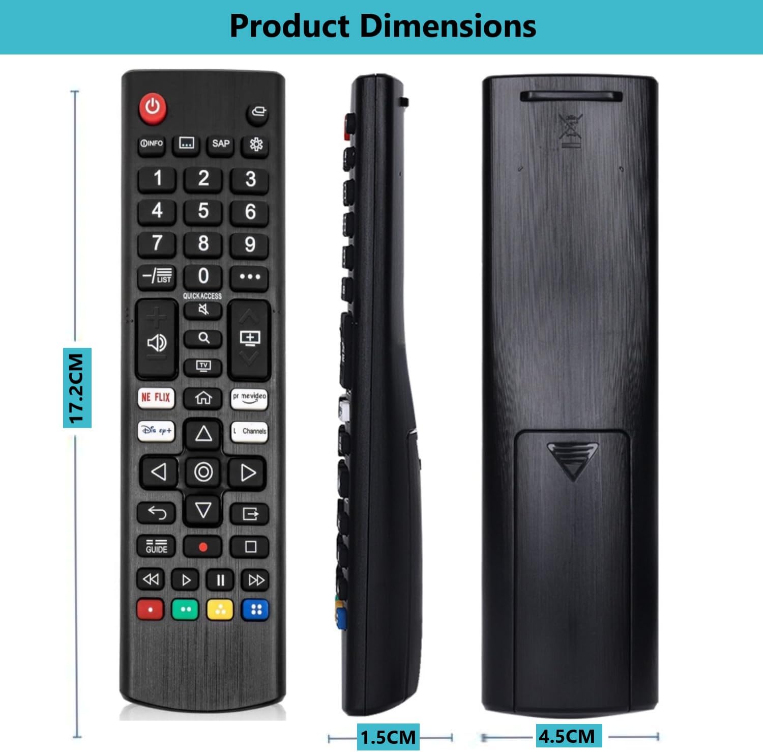 Thumbnail 5 de New AKB76040302 Universal Remote Control for LG TVs (NanoCell 4K/8K Smart) with Streaming Channel Buttons