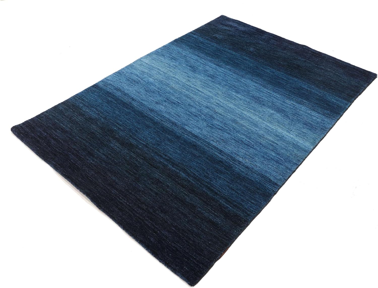 Detalle de RugVista Gabbeh Rainbow – dywan 140 x 200 cm, niebieski, wysokie runo