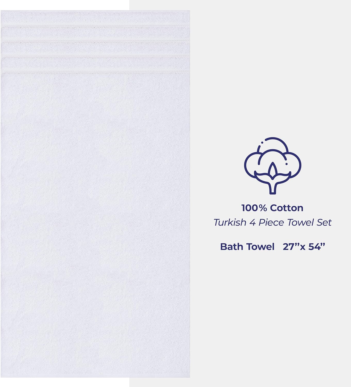 Detalle 2 de American Soft Linen bath towel set 600 GSM