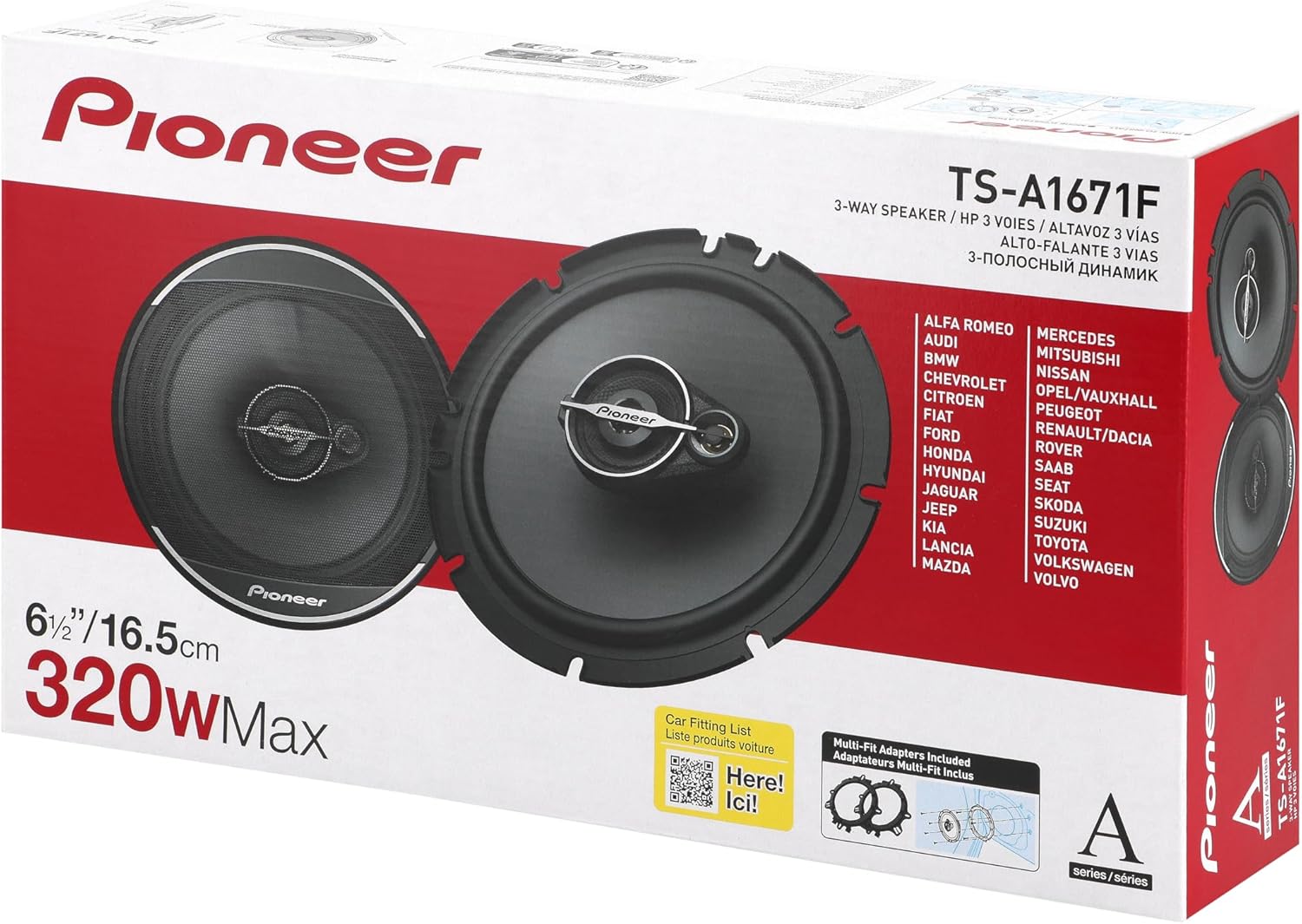 Thumbnail 6 de PIONEER TS-A1671F Koaxiallautsprecher 16,5 cm