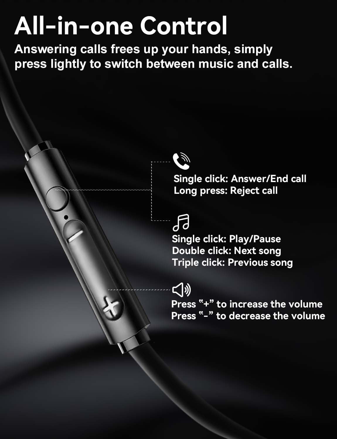Detalle de MAS CARNEY TH9 USB-C Headphones 120 cm