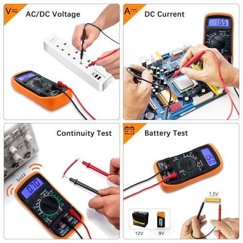 Thumbnail 4 de Beizkna Digital Multimeter 7-in-1: Voltmeter, Ammeter, Ohmmeter, Battery Tester and More