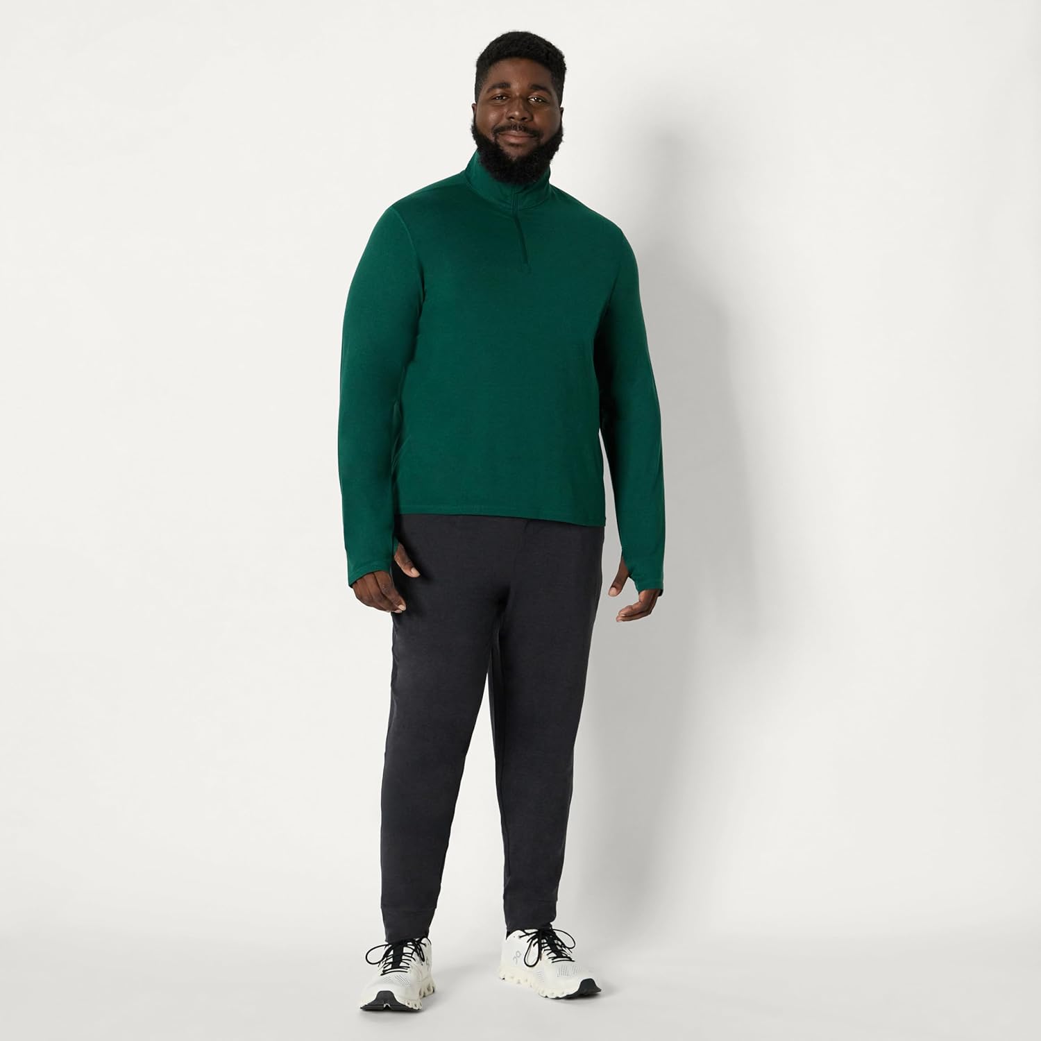 Thumbnail 6 de Amazon Essentials Men’s Athletic Soft Performance Lightweight Quarter-Zip Hoodie (Workout Top)
