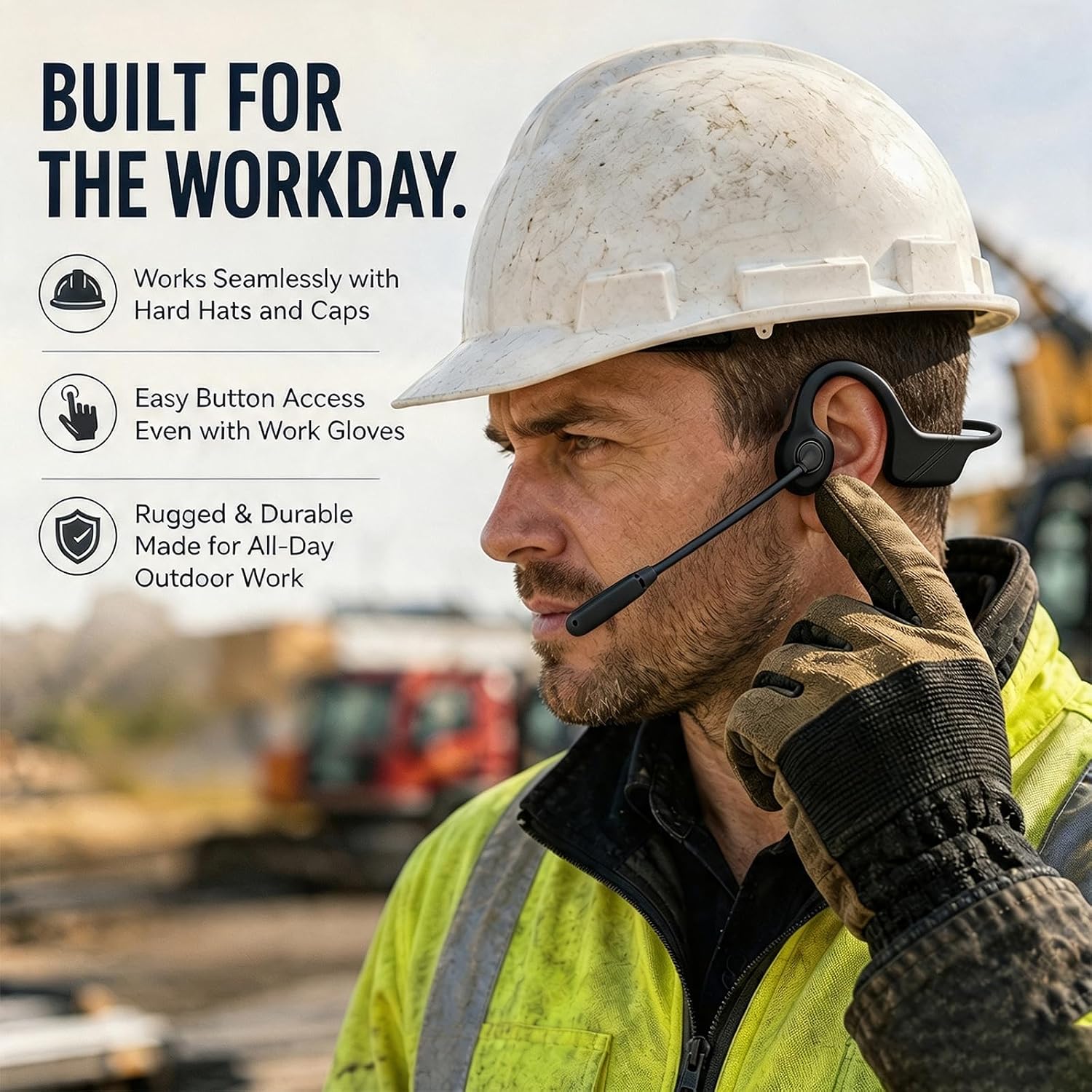 Detalle de Open-Ear Bone Conduction Headset with Bluetooth 6.0