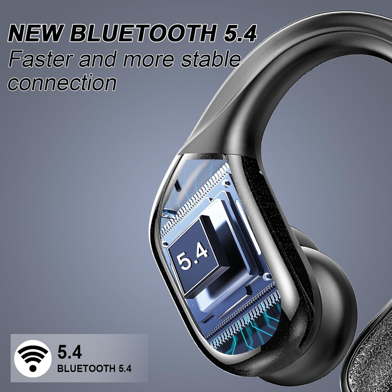 Detalle 2 de Wireless Earbuds Sport Bluetooth 5.4 with 75Hrs Battery