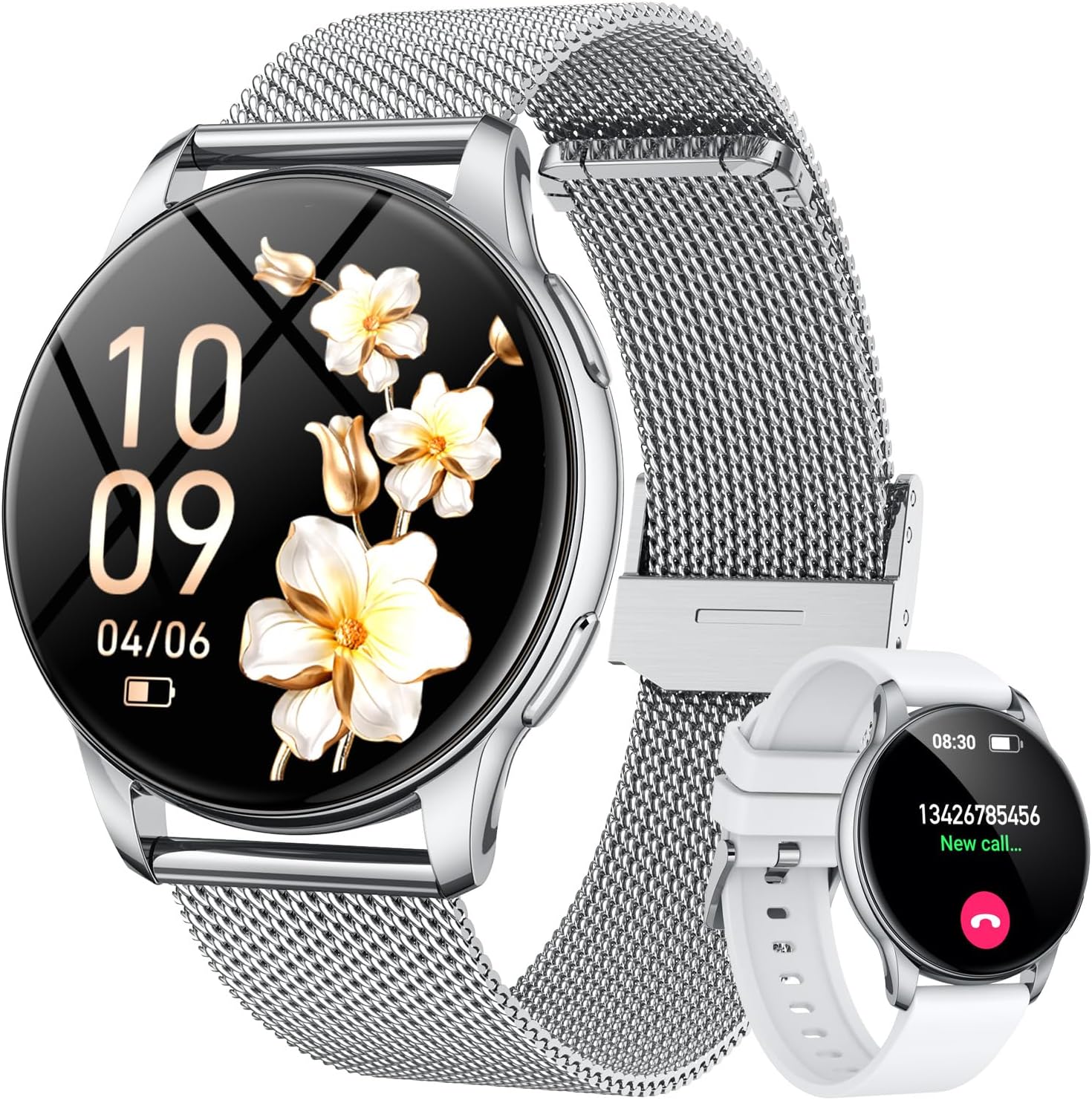 Detalle de Orologio Smartwatch Donna con Chiamate Bluetooth 1,32" AMOLED – Health & Fitness IP68