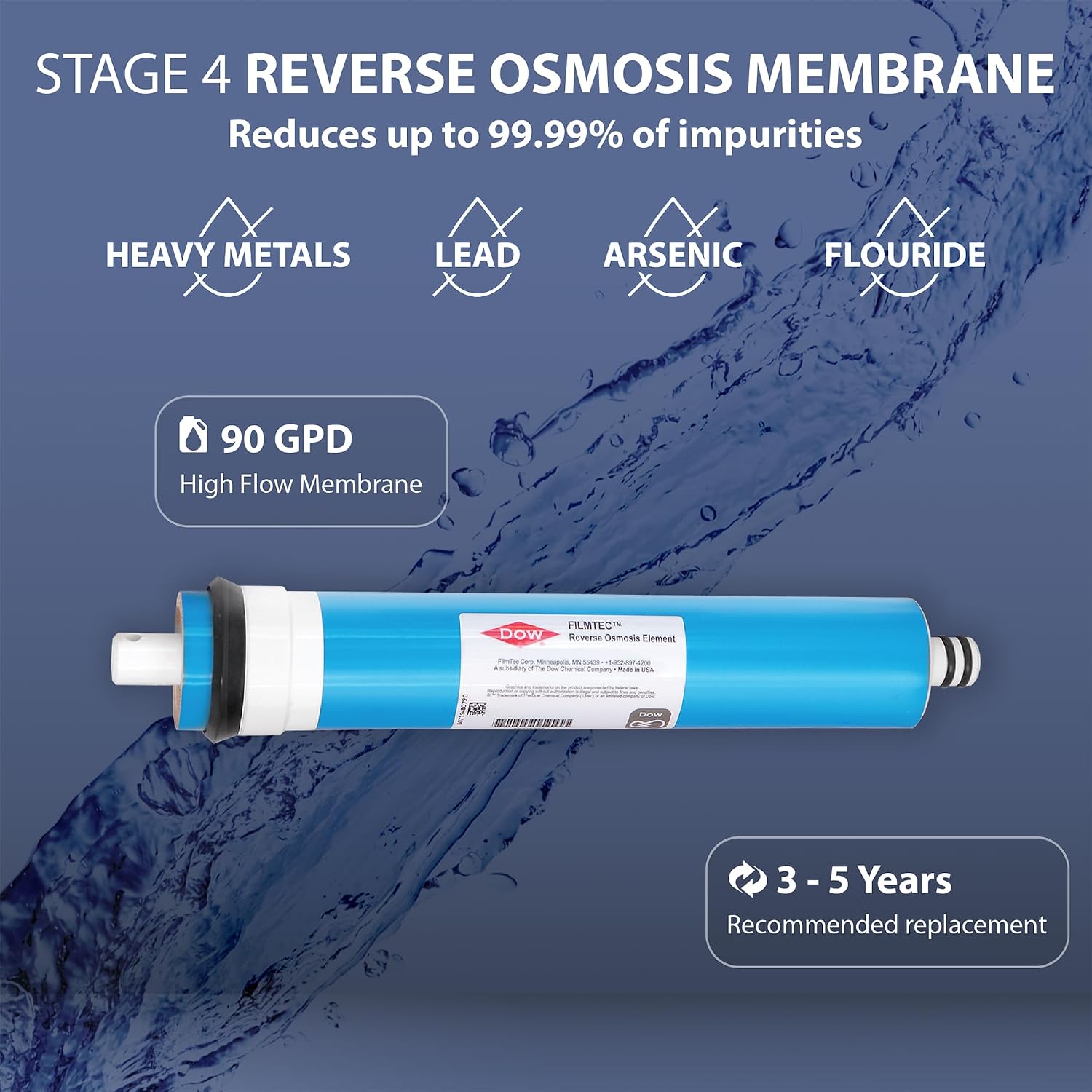 Thumbnail 4 de APEC FILTER-MAX90 US Made 90 GPD Complete Replacement Filter Set for Ultimate Series Reverse Osmosis