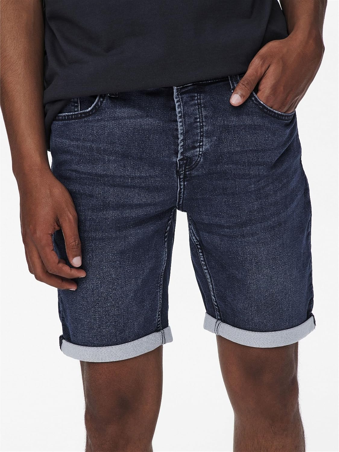 Thumbnail 6 de Shorts en Denim Capri pour Hommes O&S 3/4 – Bermuda Été Décontracté ONSPLY