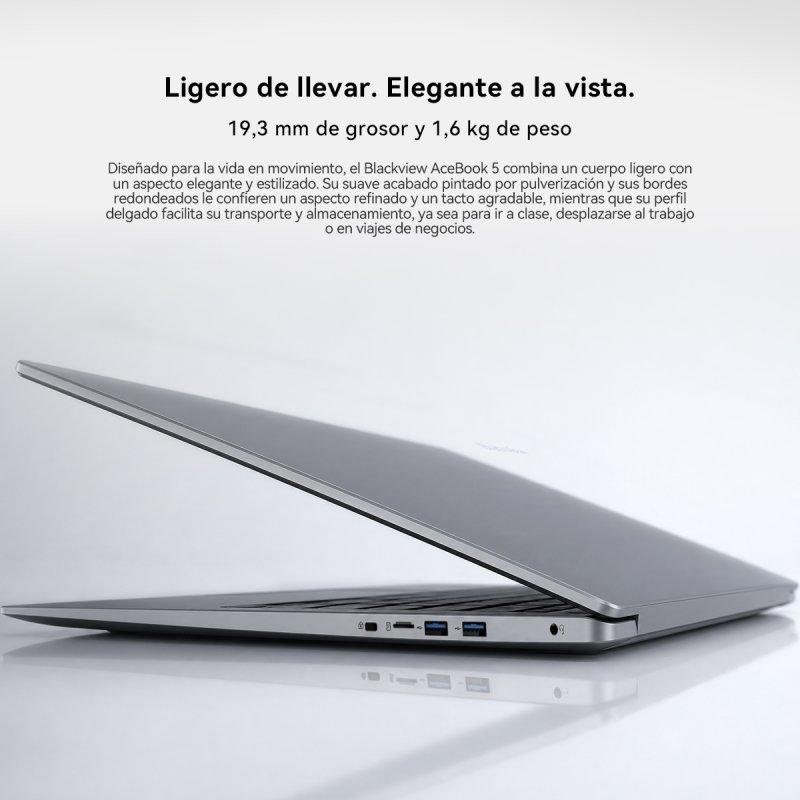 Detalle de Blackview AceBook 5 15,6" – Intel Pentium Silver N6000, 8GB/256GB SSD, Windows 11 Pro