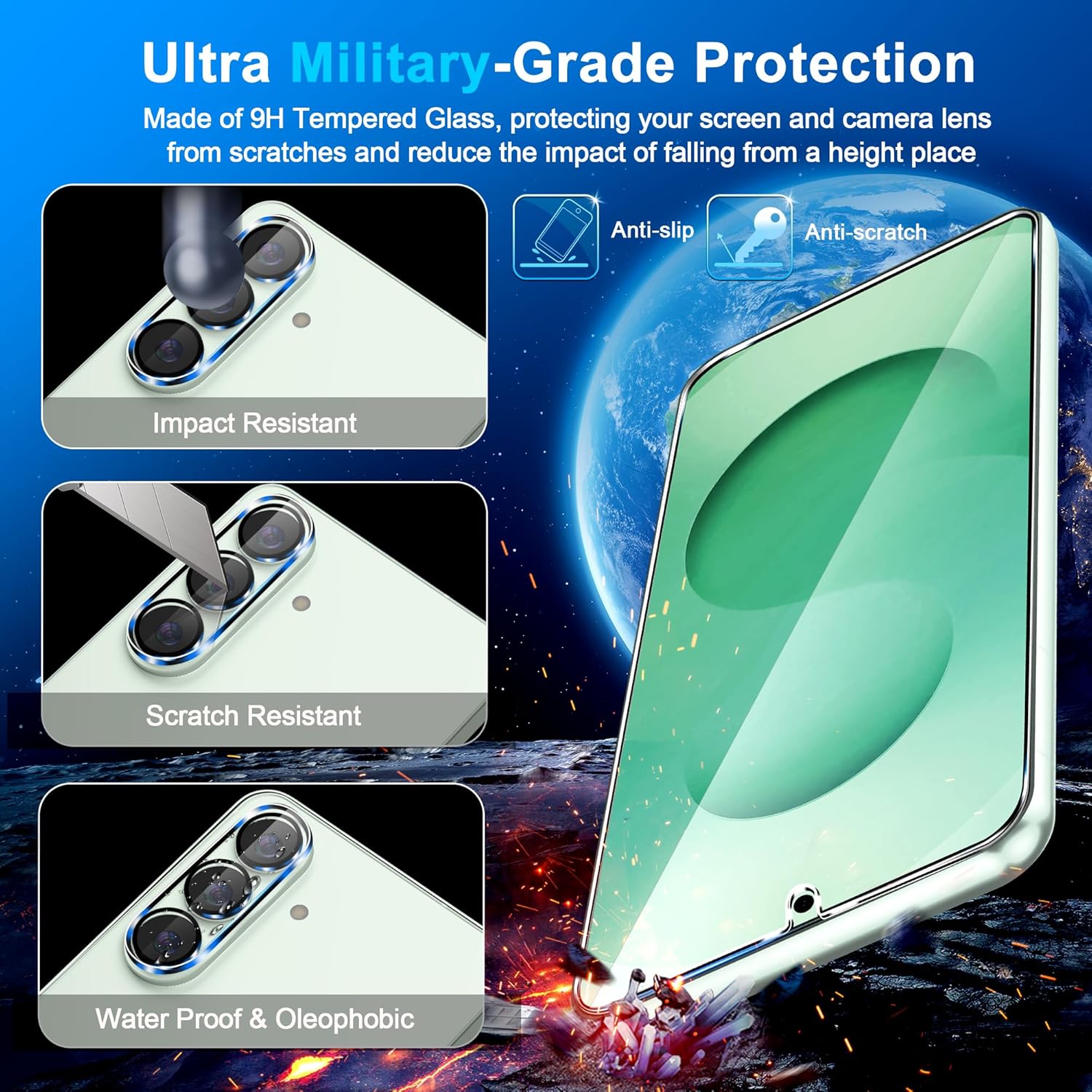 Thumbnail 4 de Galaxy S26 tempered glass 6.9 inch 3 pack