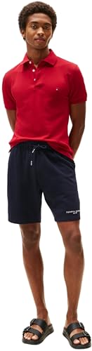 Thumbnail 3 de Tommy Hilfiger Polo de Manga Corta Hombre 1985 Slim Fit Multicolor (Medium Red) – Talla M