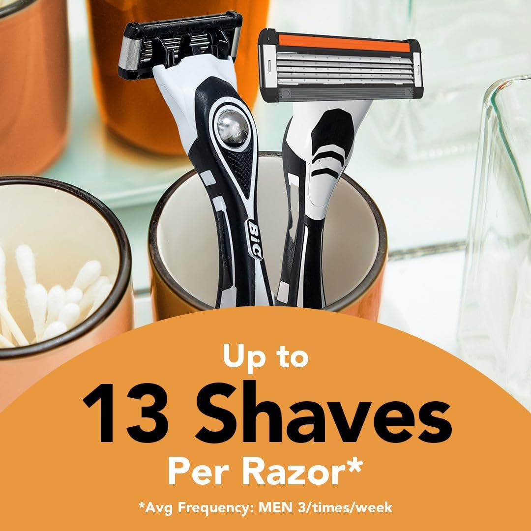 Thumbnail 6 de BIC Flex 5 Men’s Refillable 5-Blade Razor Set (1 Handle + 12 Cartridges)