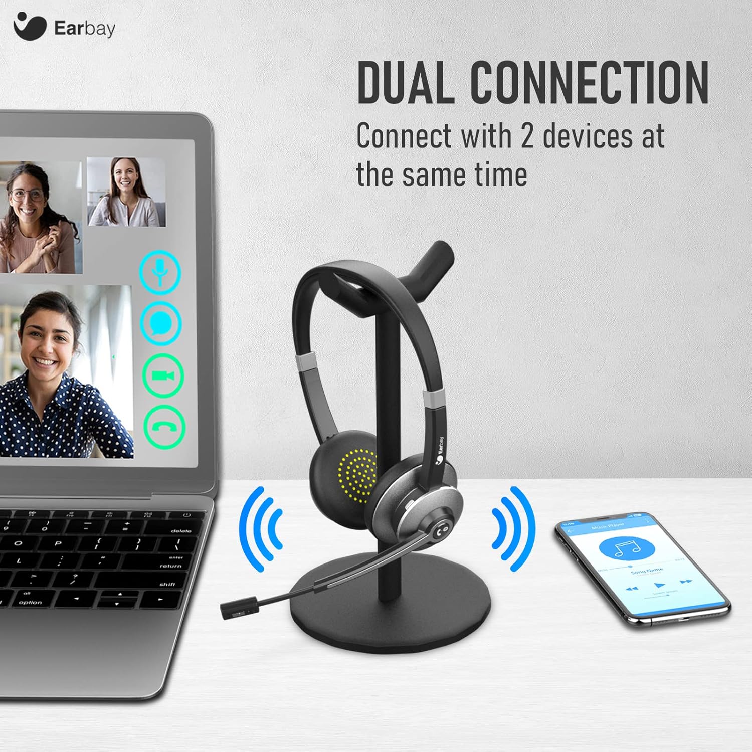 Thumbnail 2 de Earbay Bluetooth Headset 28H wireless headset