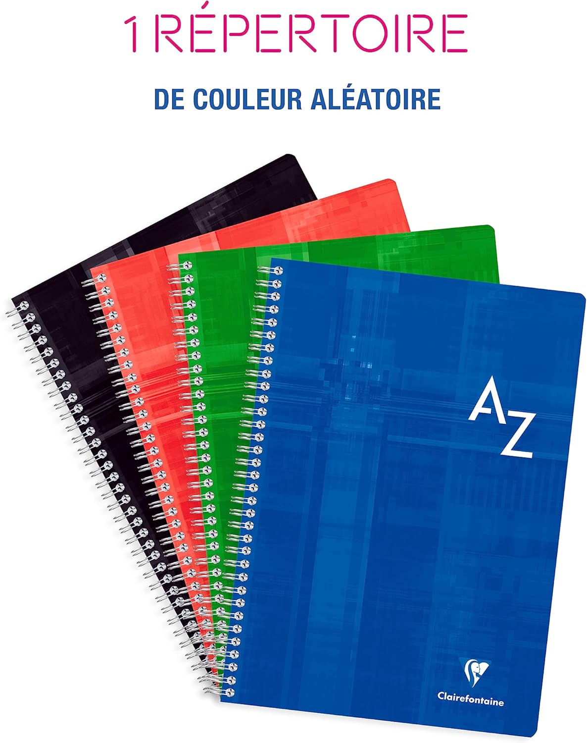 Detalle 2 de Clairefontaine 8149C Una rubrica a spirale A4 - 180 pagine quadretti piccoli, copertina laminata