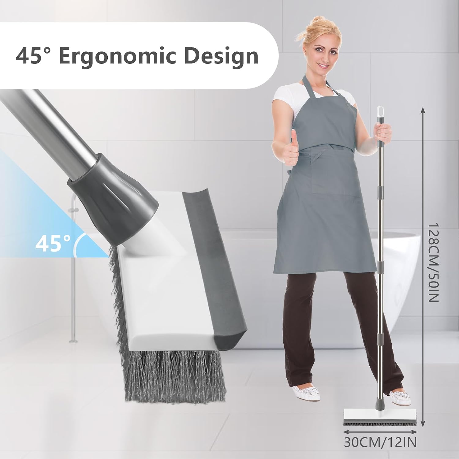 Thumbnail 3 de Mitclear Floor Scrubbing Brush with Squeegee