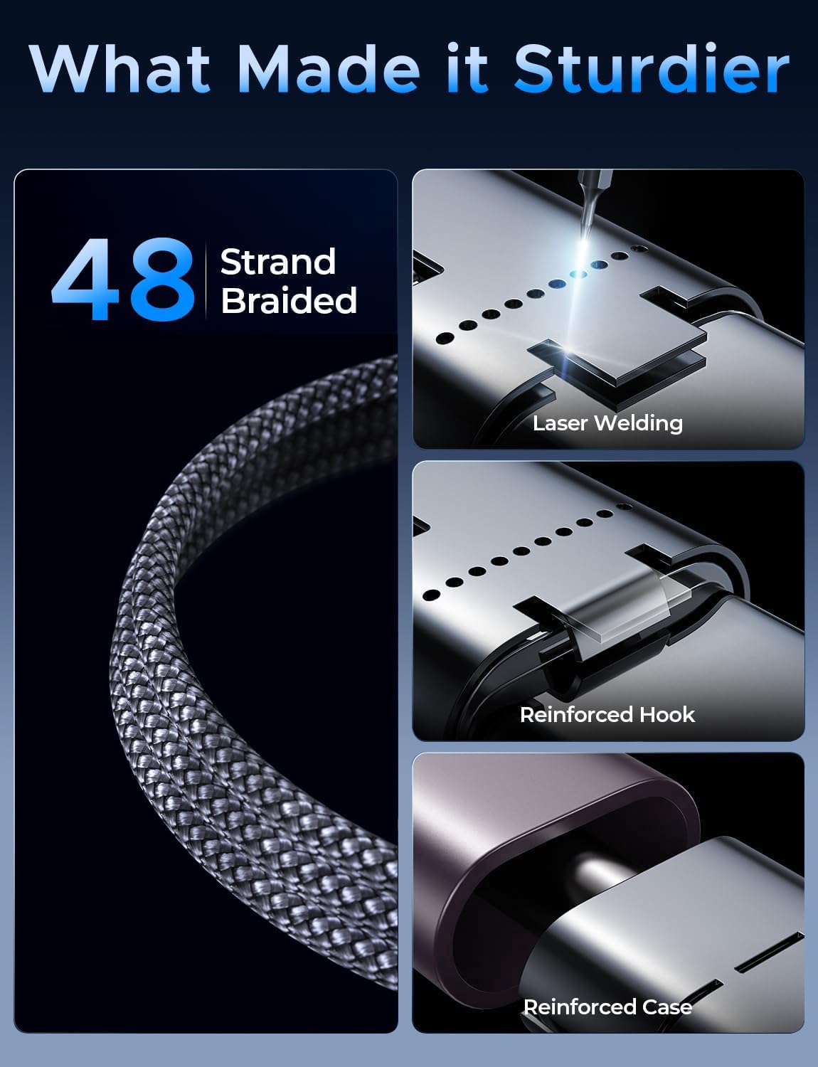 Thumbnail 6 de Amasuki Multi Charging Cable (USB-C/A PD20W) for Apple Watch & iPhone