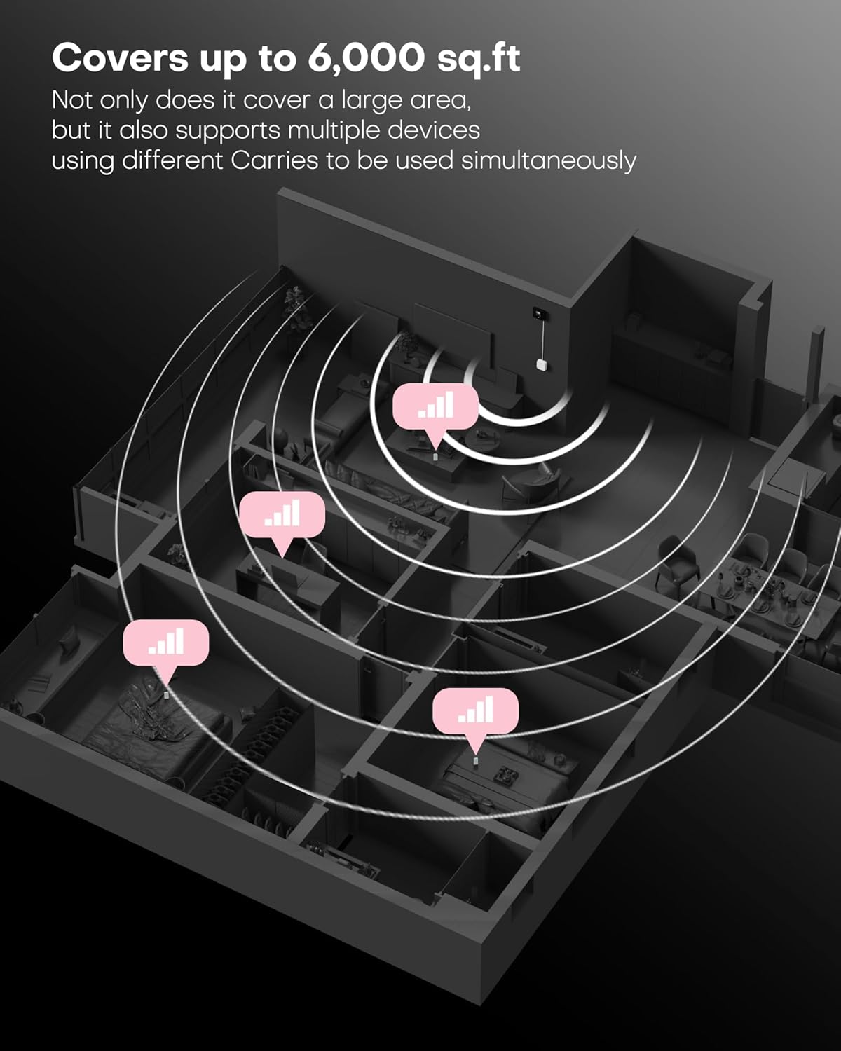 Thumbnail 3 de Cell Phone Booster Cover 6000 sq ft signal booster