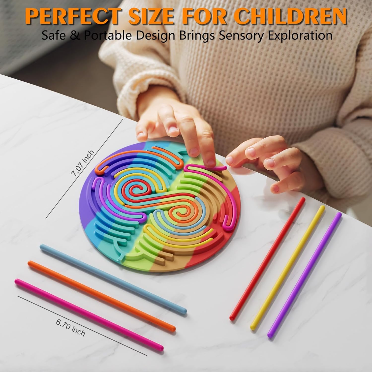 Thumbnail 5 de Sensory Activity Board for Kids calm travel toy 🎲