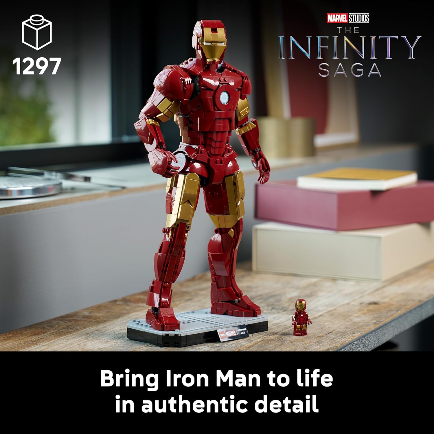 Thumbnail 1 de LEGO Marvel Iron Man Mark 3 Collectors' Edition Figure – 76344