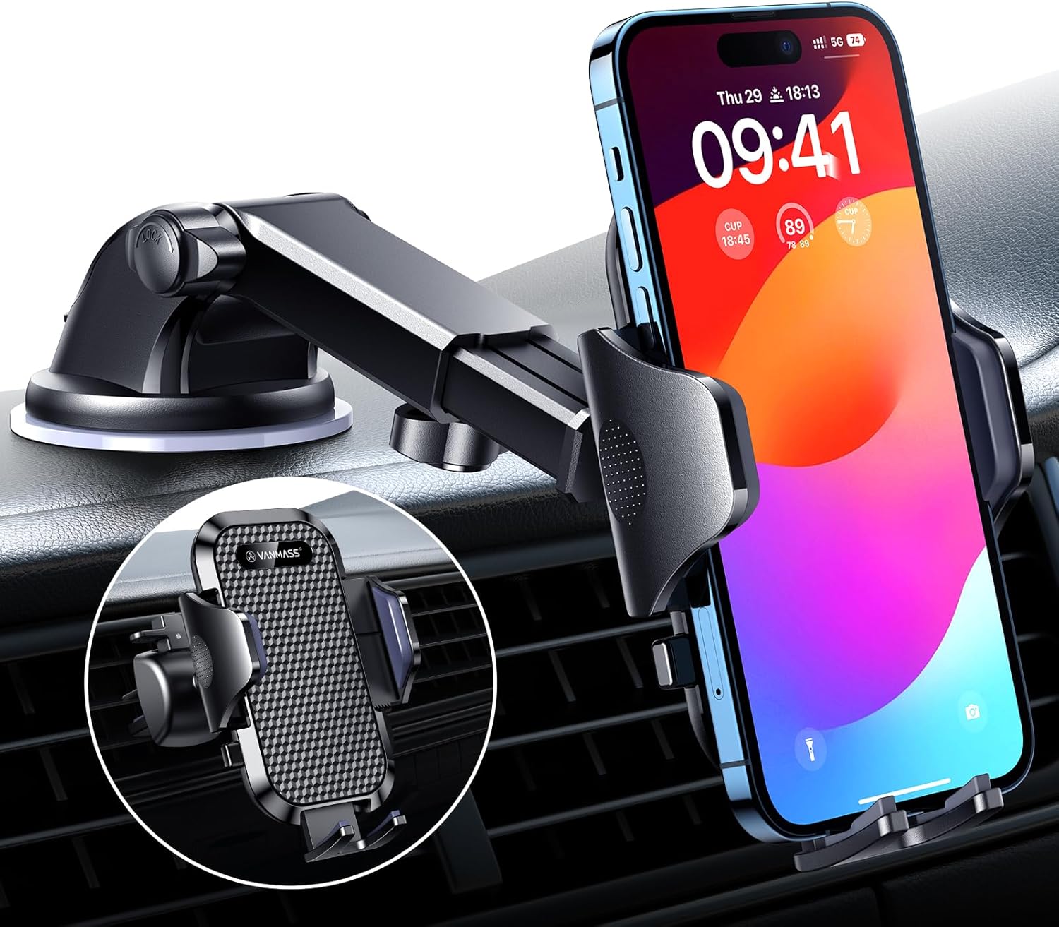Imagen de VANMASS 2026 Car phone holder for iPhone 17 Pro Max 📱 en OfertitasTOP