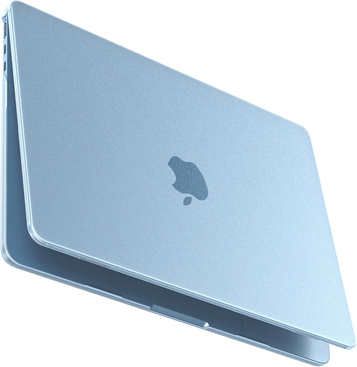 Detalle de BlueSwan Hülle für MacBook Air 13,6 Zoll M2–M5 – Himmelblau transluzent, ultradünn und matt