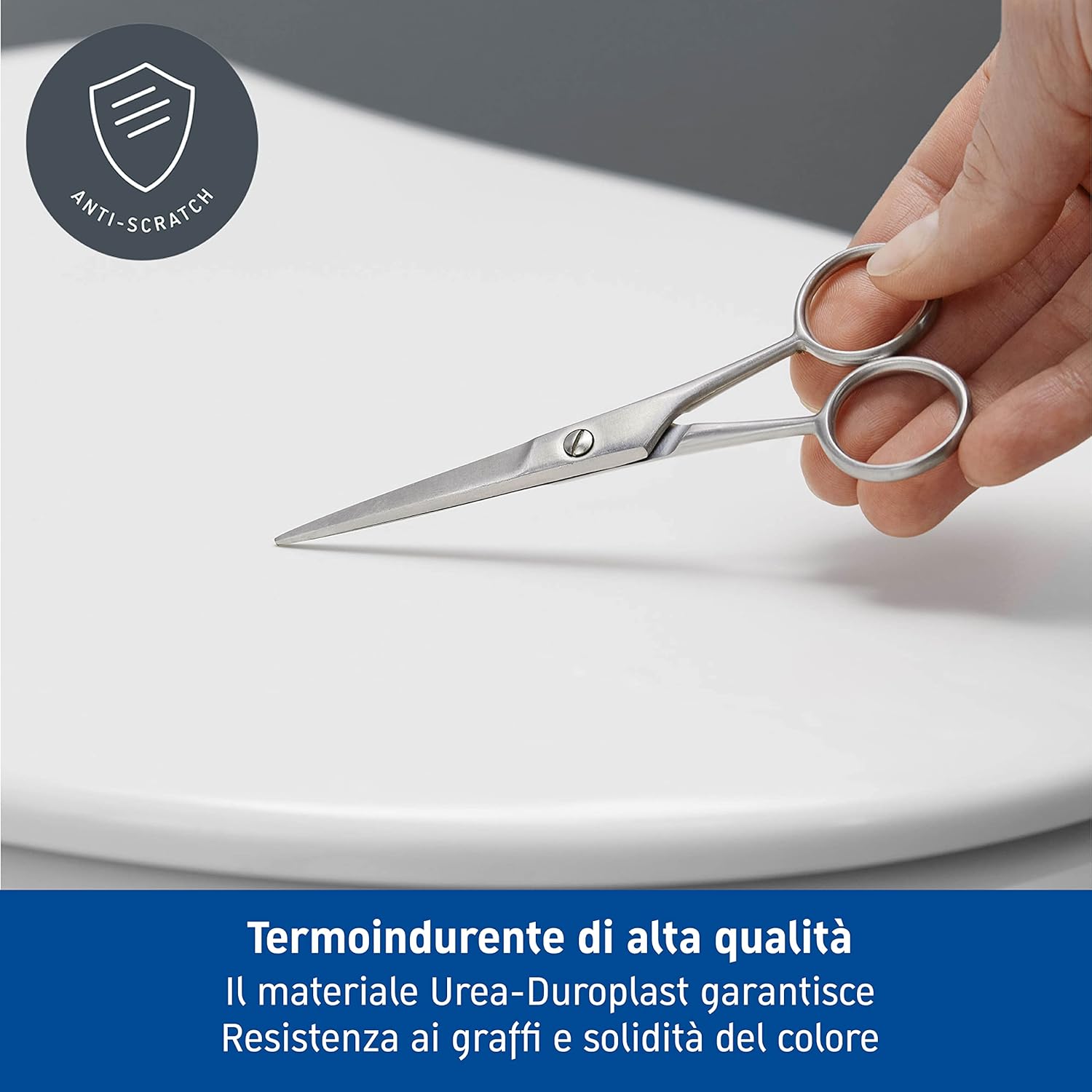Thumbnail 3 de Sedile WC Duravit D-Code Compact con cerniere in acciaio inox – Duroplast, bianco