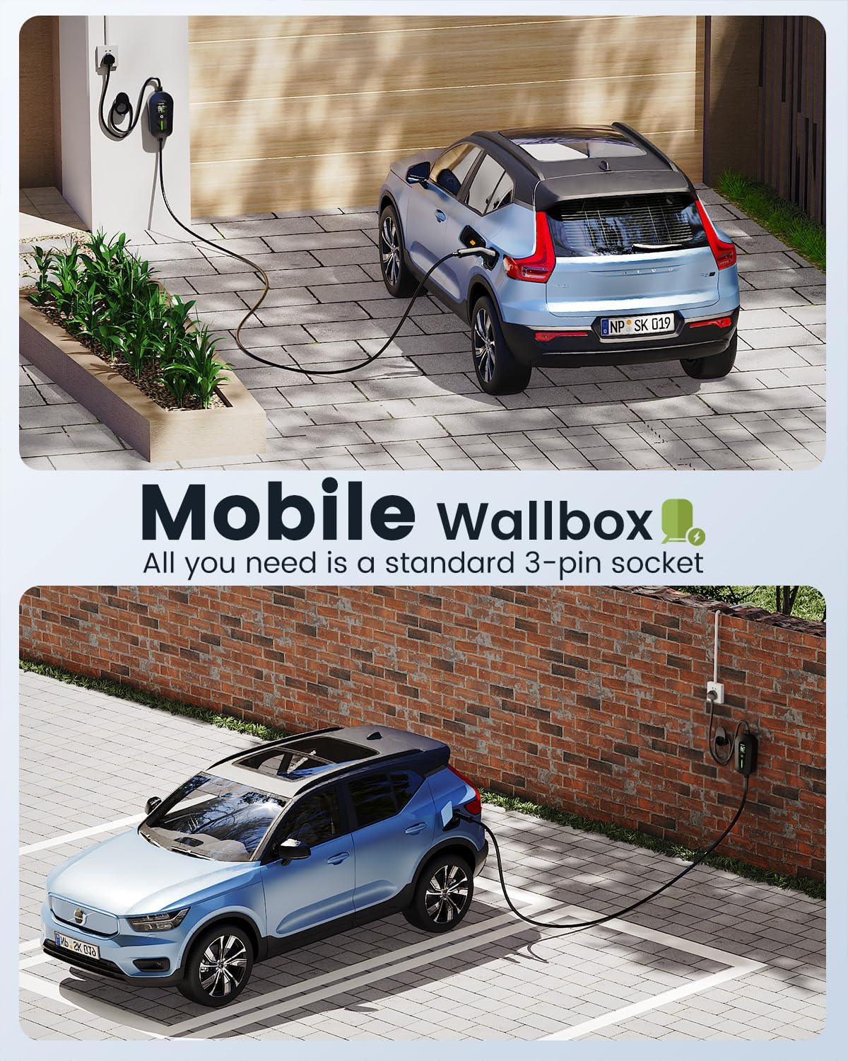 Detalle 2 de EzGoGo EV Charger Cable 10m 3kW 🔌