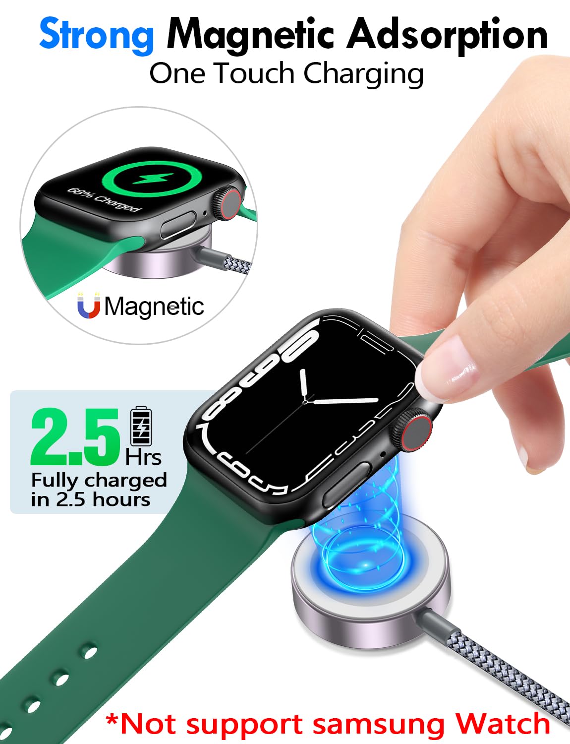 Thumbnail 6 de 2Pack Travel Essentials: xiwxi 3-in-2 Multi Charging Cable for Apple Watch & More