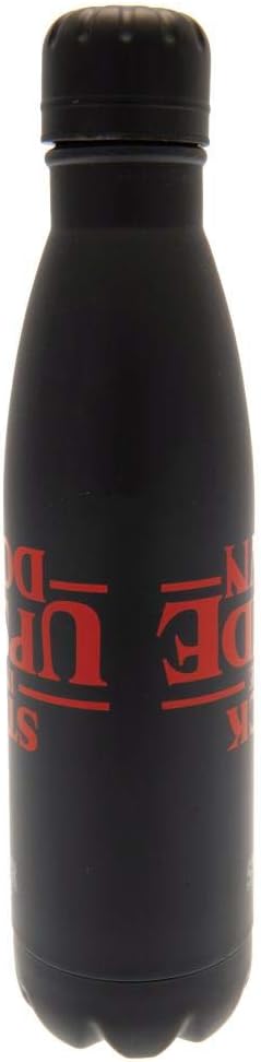 Detalle de Stranger Things MDB25388 Gourde Métallique 500 ml — Noir et Rouge