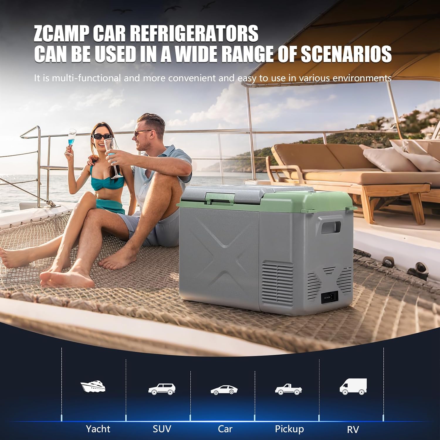 Thumbnail 6 de ZCAMP X25 Compressor Car Refrigerator 24.2L – Portable 12V/24V Fridge Freezer
