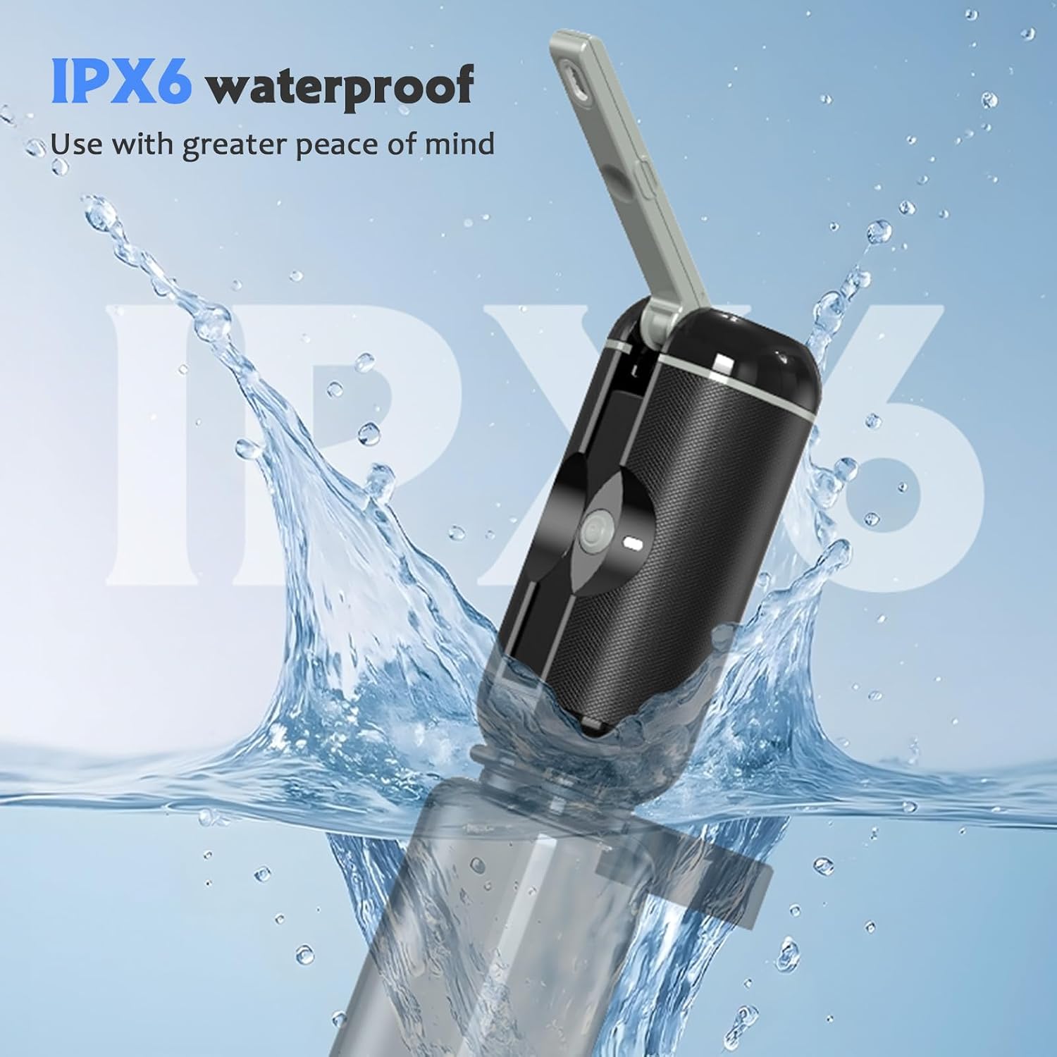 Detalle 2 de JUTIMER Portable Bidet, USB-Rechargeable Travel Sprayer with Two Bottles