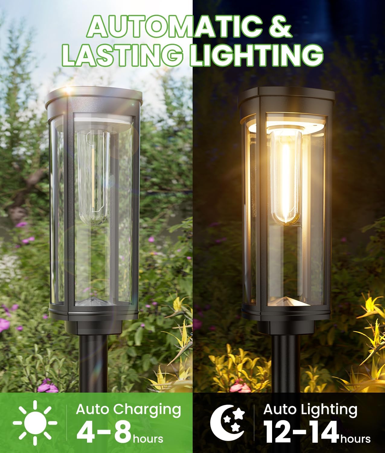 Thumbnail 3 de BITPOTT Bright Solar Pathway Lights 8 Pack